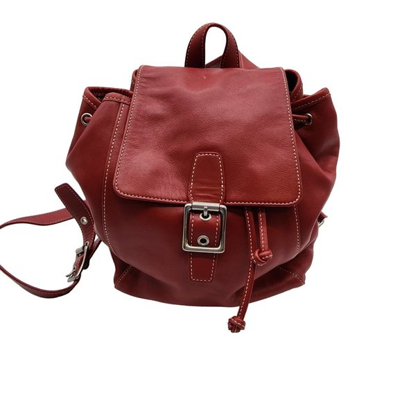 Coach Bags 9 Coach Red Leather Mini Back Pack Purse Poshmark